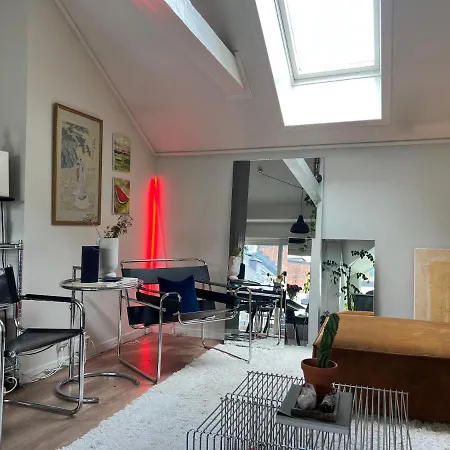 Sentral loftsleilighet med solfylt utetplass Leilighet *